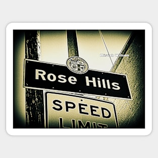 Rose Hills, Los Angeles, CA by Mistah Wilson Sticker